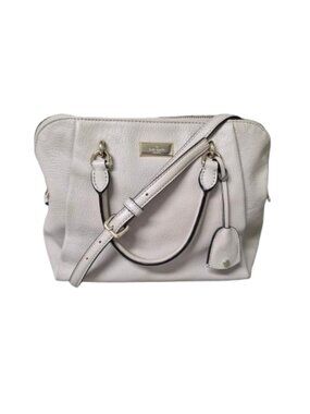 Kate Spade Beige Leather Handbag Purse Crossbody